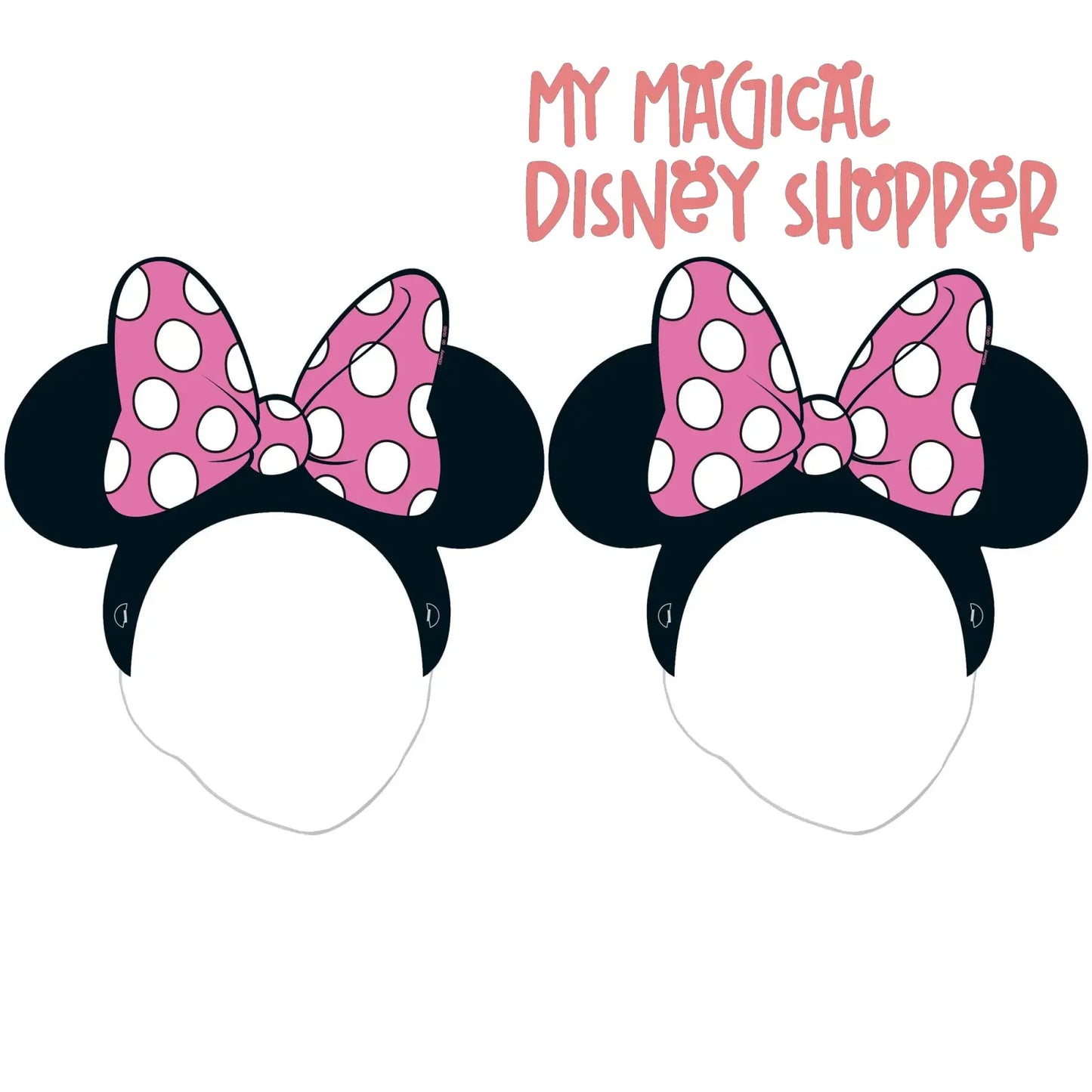 Minnie Mouse Birthday Party Photo Booth Kit, 10pcs
