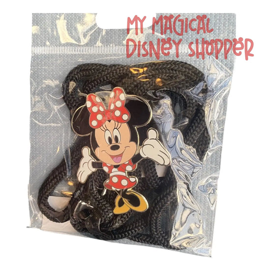 Minnie Mouse Disney 100 Destination D23 Employee Center Pin Lanyard Limited Edition