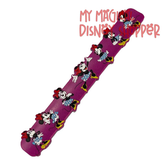 Minnie Mouse Disney Slap Bracelet - Bows Ears Dots & Heels