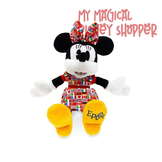 Minnie Mouse Epcot Flags Plush – 11''