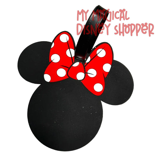 Minnie Mouse Head Luggage Tag