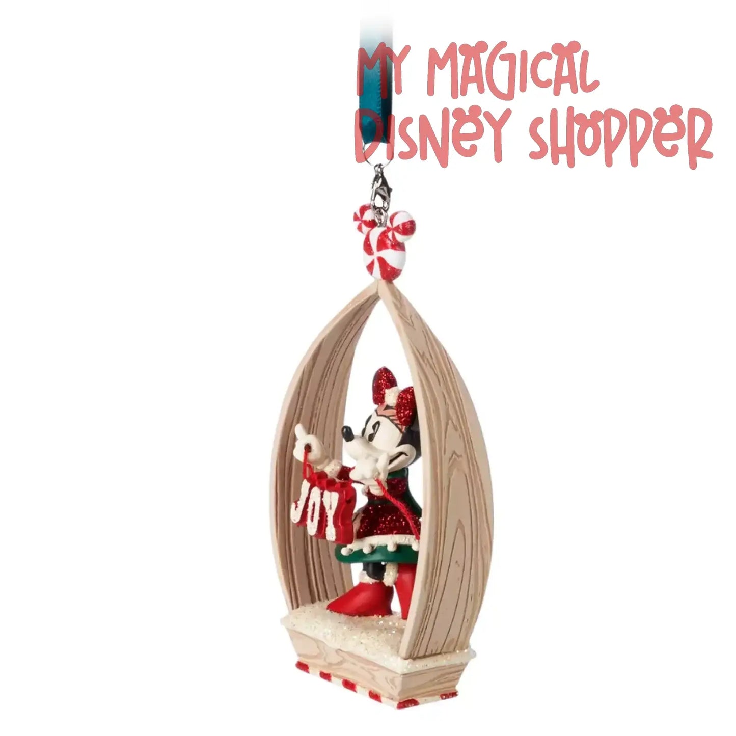 Minnie Mouse Holiday Christmas ''Joy'' Sketchbook Ornament