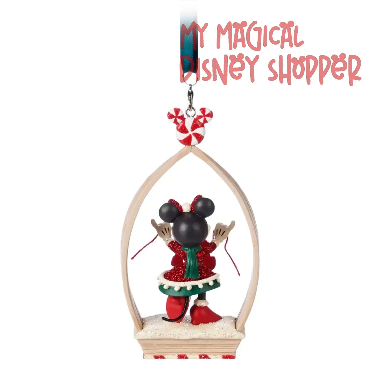 Minnie Mouse Holiday Christmas ''Joy'' Sketchbook Ornament