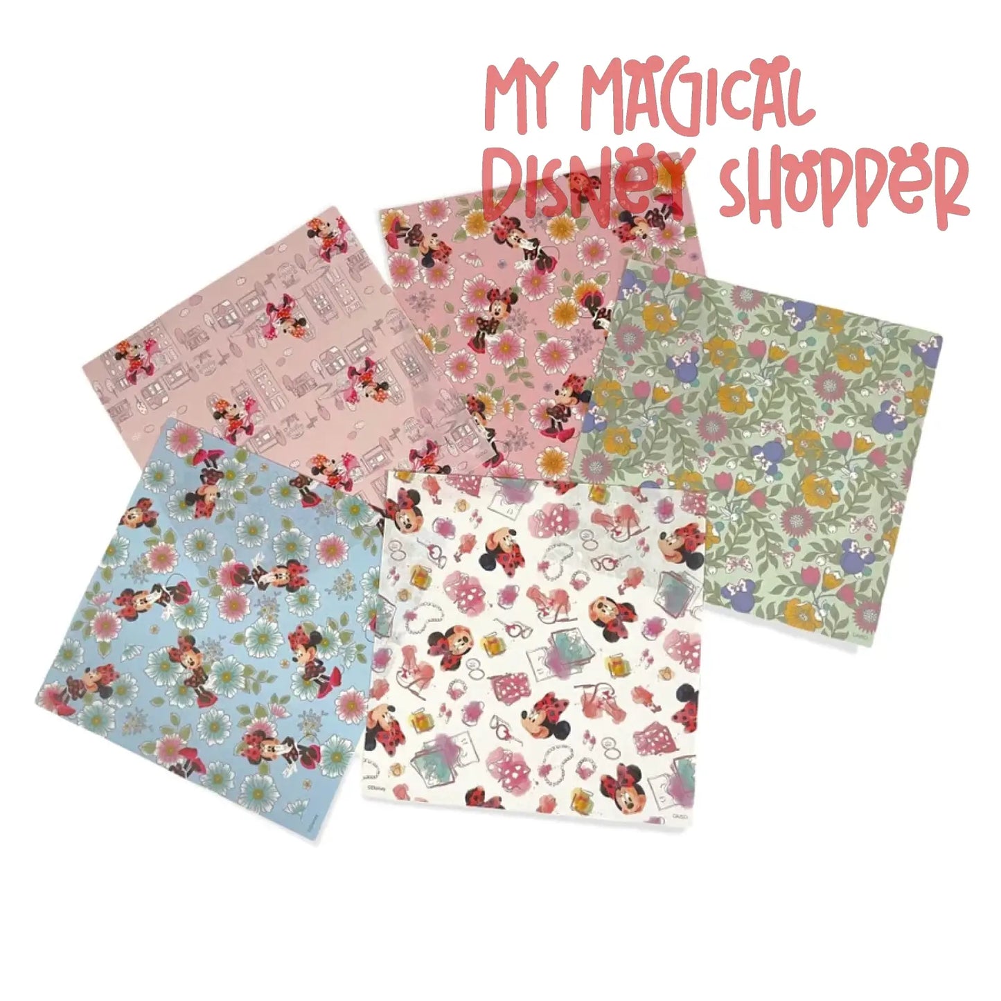 Minnie Mouse Japanese Origami Folding Paper - 30 Sheet