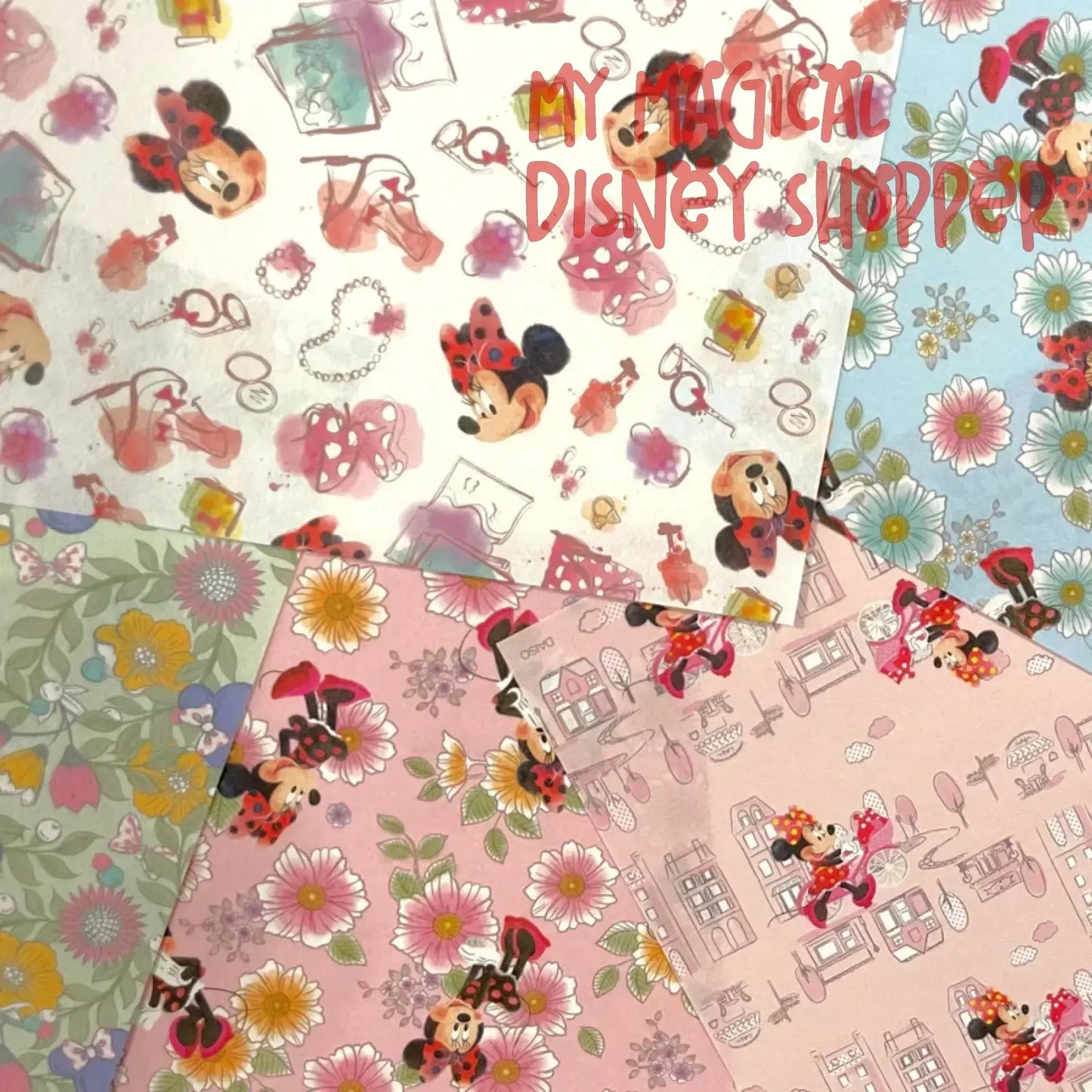 Minnie Mouse Japanese Origami Folding Paper - 30 Sheet