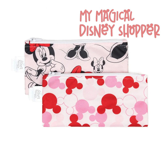 Minnie Mouse Reusable Snack Bag, Small 2-Pack