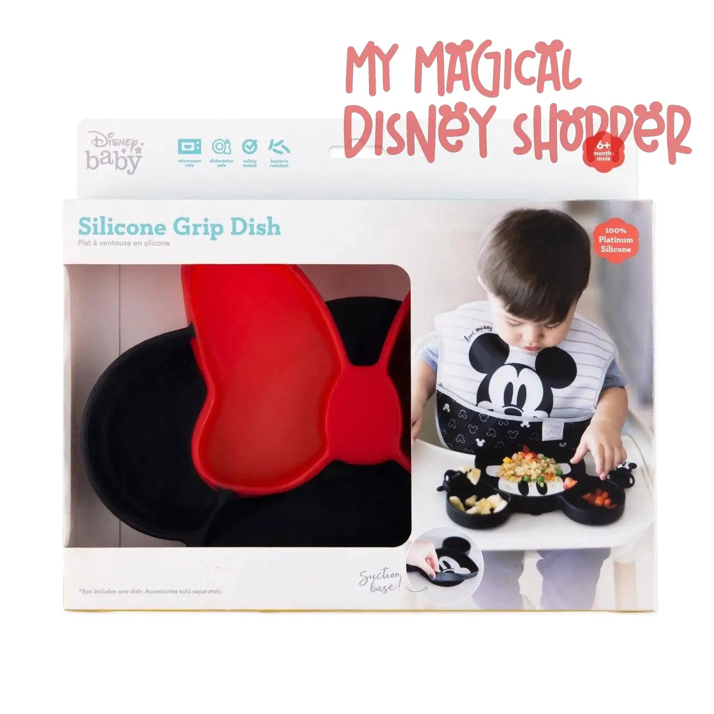 Minnie Mouse Silicone Grip Dish