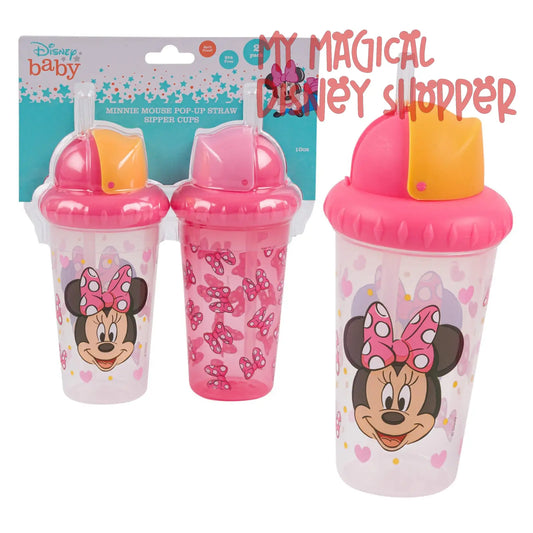 Minnie Mouse Sippy Straw Cup Set - 10 Ounces