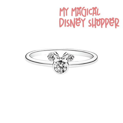 Minnie Mouse Sparkling Head Pandora Ring