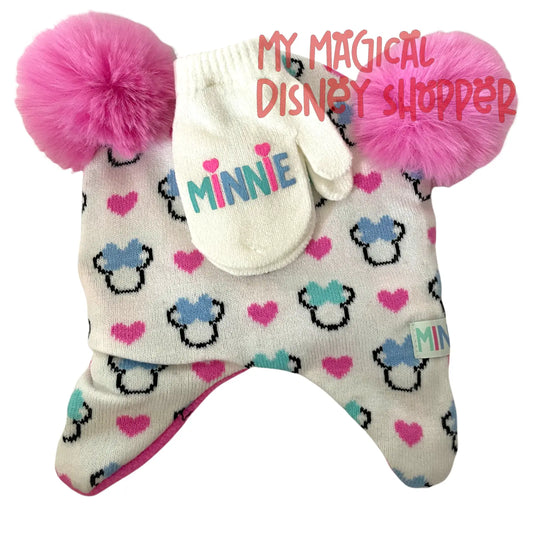 Minnie Mouse Toddler Outdoor Weather Set - Hat and Mittens
