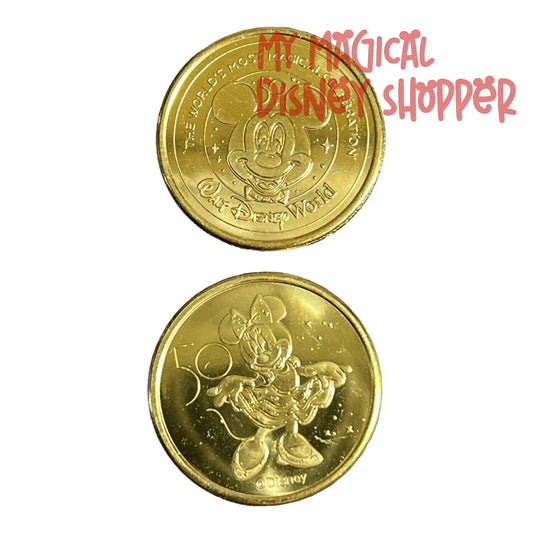 Minnie Mouse Walt Disney World 50th Gold Medallion