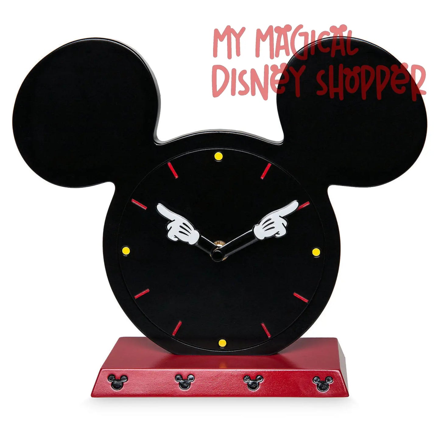 Disney Parks Mickey Mouse Tabletop Clock - Gently Used