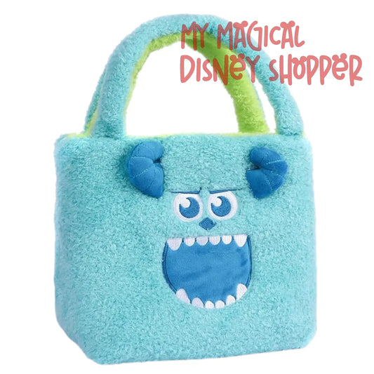 Monsters Inc Mike and Sulley Fuzzy Tote Bag