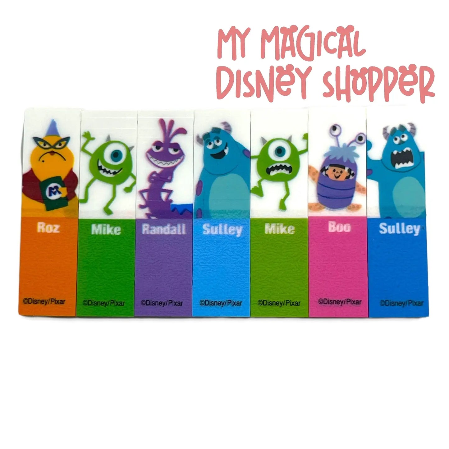 Monsters Inc Plastic Sticky Tabs