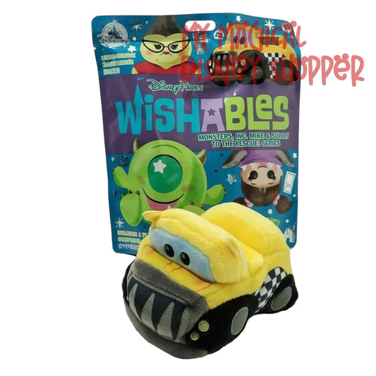 Monstropolis Transit Authority Taxi - Monsters, Inc. Mike & Sulley to the Rescue! Series Wishables Plush - Limited Release