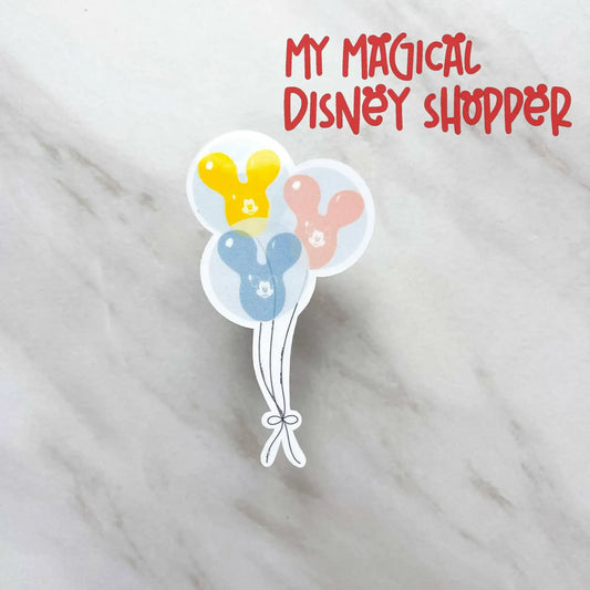 Mouse Head Balloons Sticker