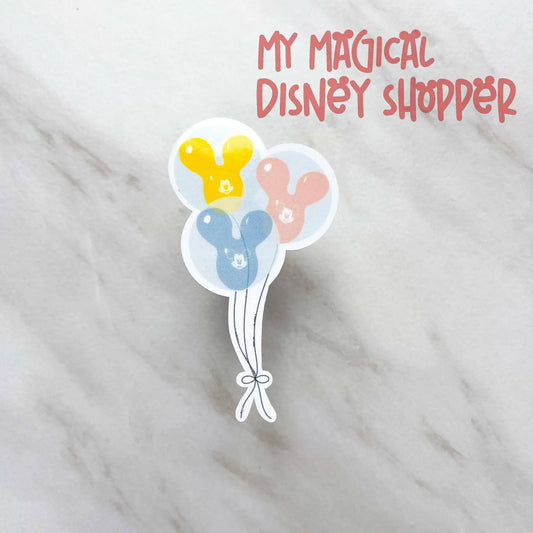 Mouse Head Balloons Sticker