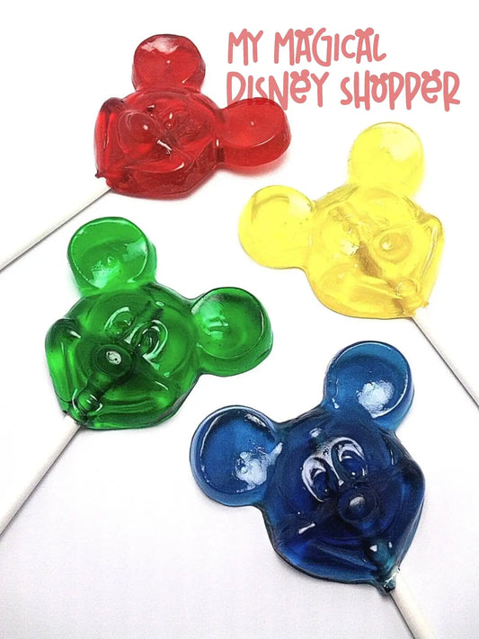 MOUSE LOLLIPOPS: GREEN / COTTON CANDY