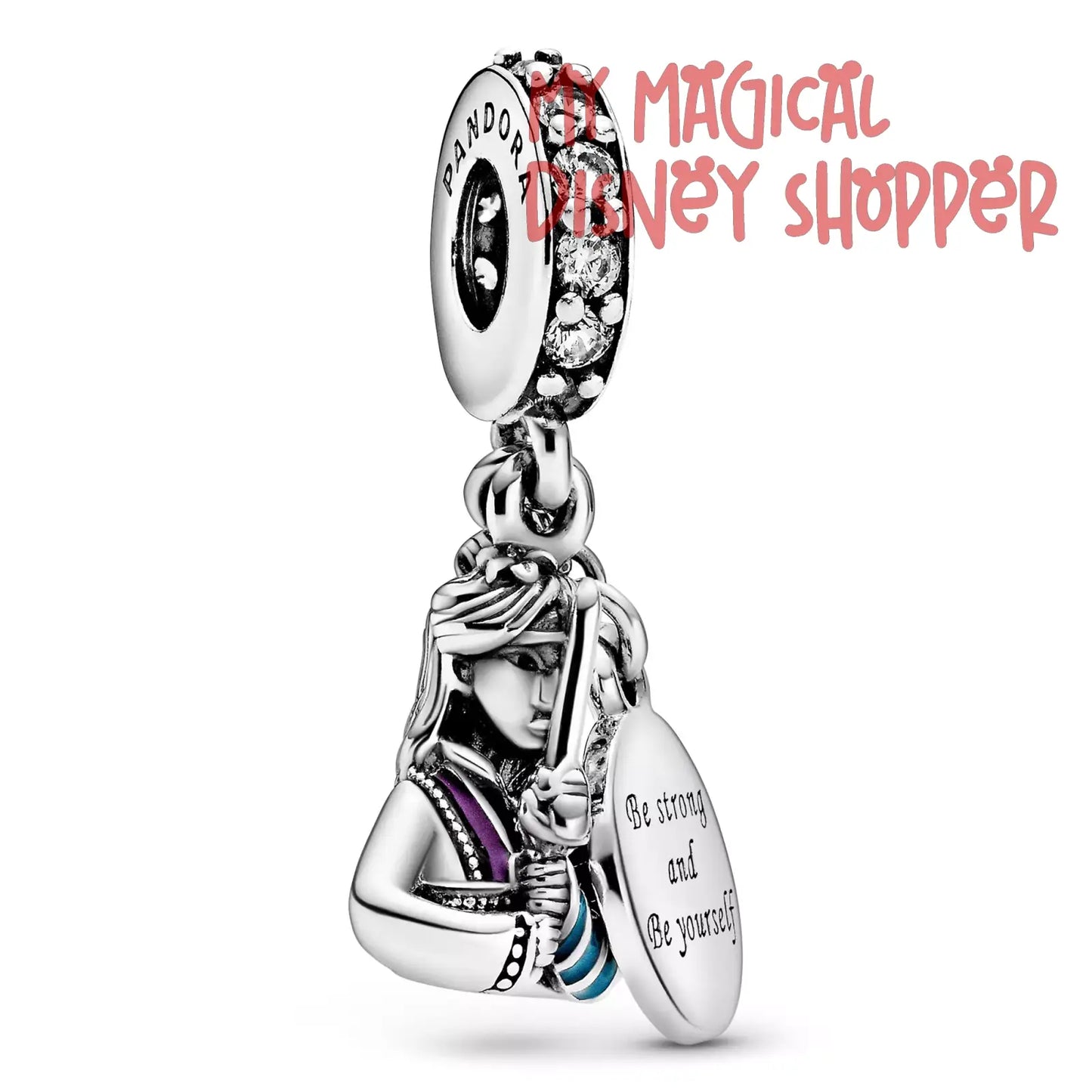Mulan - Be Strong & Be Yourself Disney Pandora Dangle Charm