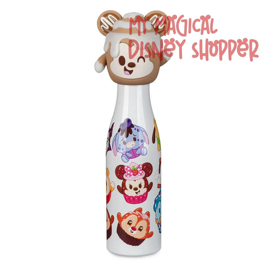 Munchlings with Cinnamon Bun Mickey Topper Water Bottle