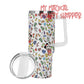 My Magical Christmas Mouse 40oz Stainless Steel Tumbler Gift With White Handle and Straw