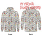My Magical Christmas Mouse Mens All Over Print Warm Velvet Hoodie