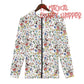 My Magical Christmas Mouse Womens All Over Print Classic Zip Up Hoodie Warm Jacket