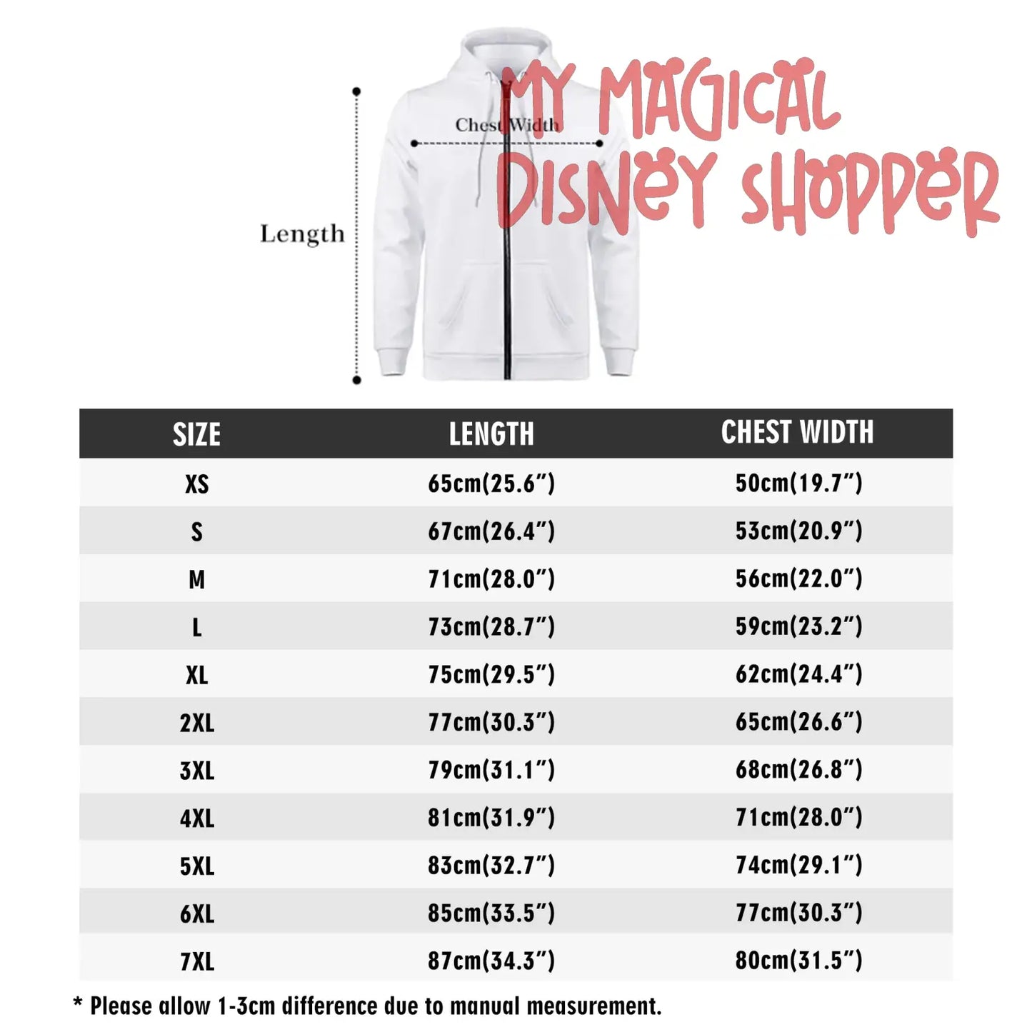 My Magical Christmas Mouse Womens All Over Print Classic Zip Up Hoodie Warm Jacket