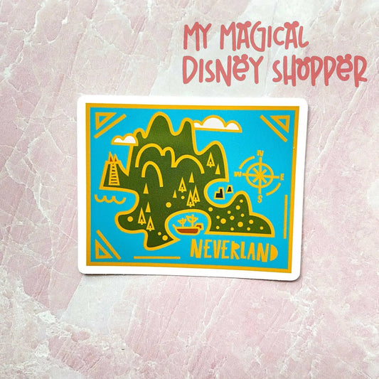 Neverland Peter Pan Map Sticker