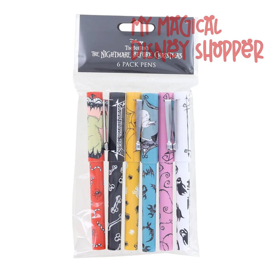 Nightmare Before Christmas Ballpoint Pens Set, 6 Count