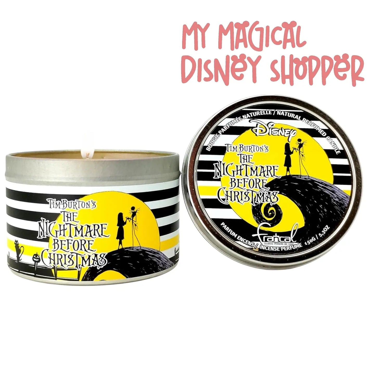 Nightmare Before Christmas Metal Candle Mr. Jack - Maison Francal - Made in France