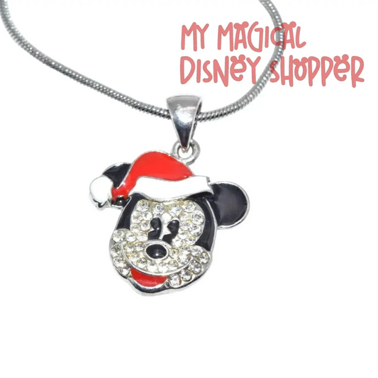 Santa Mickey Necklace