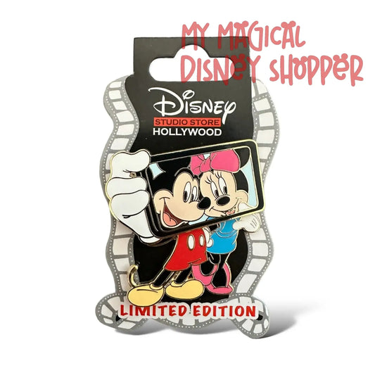 Mickey & Minnie Selfie Limited Edition Pin - Disney Studio Store Hollywood