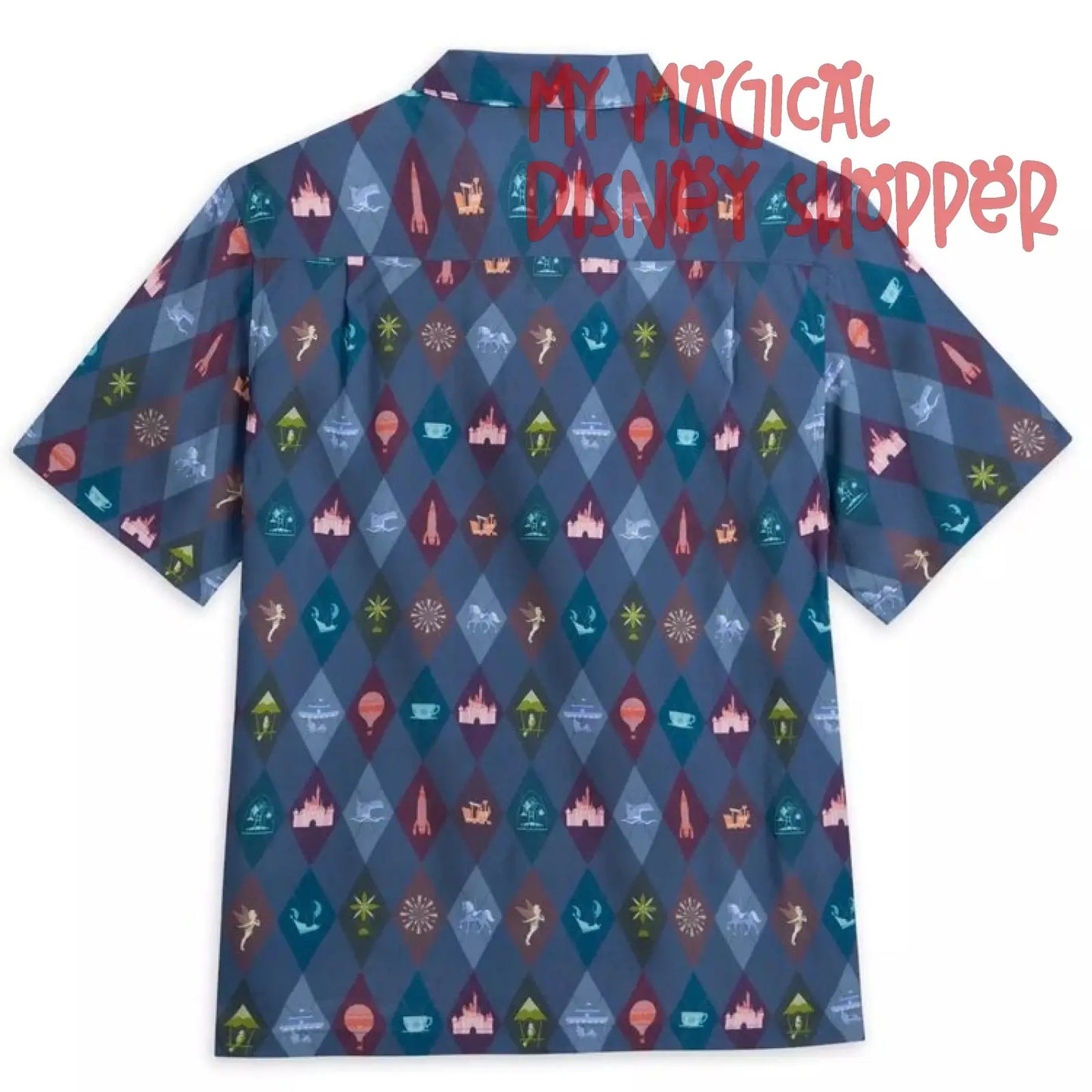 Disneyland Artist Collection by Ashley Eckstein and Ashley Taylor Icons Woven Shirt - Adult Medium