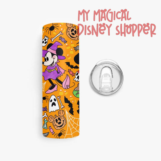 No So Scary 20oz Straight Glitter Skinny Tumbler