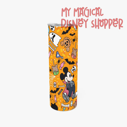 No So Scary 20oz Straight Glitter Skinny Tumbler