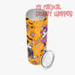 No So Scary 20oz Straight Glitter Skinny Tumbler
