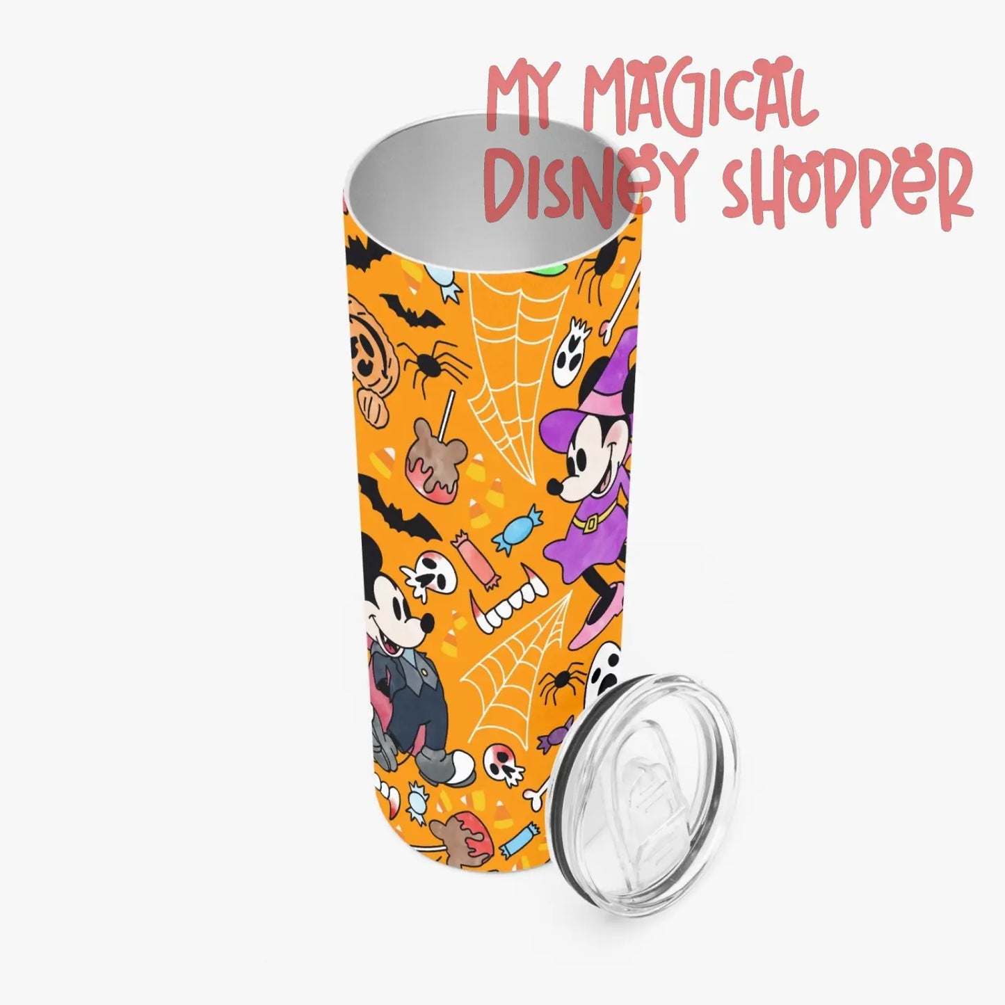 No So Scary 20oz Straight Glitter Skinny Tumbler