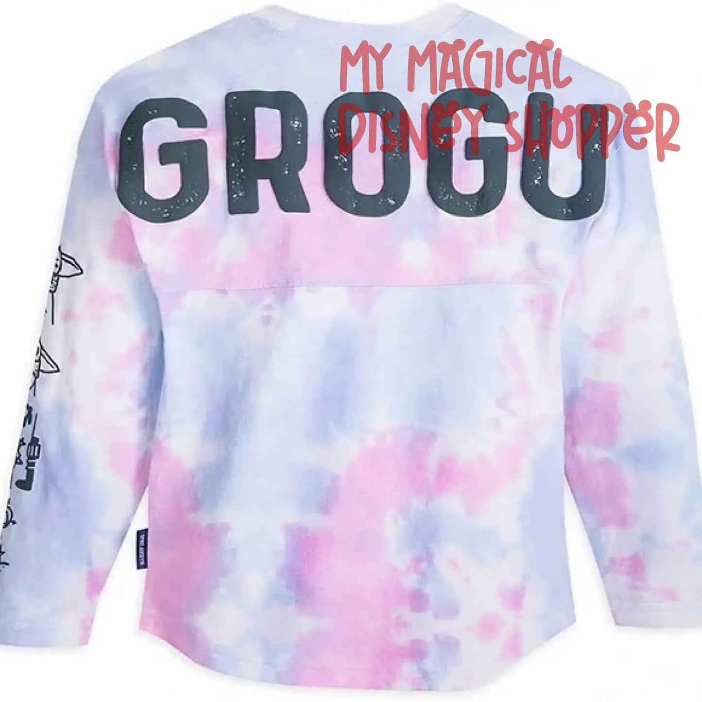 Pastel Tie Dye Star Wars Grogu Adult Spirit Jersey - Unisex Adult Size Large