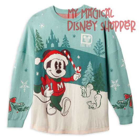 Walt Disney World Mickey Mouse Christmas Sweater Spirit Jersey - Unisex Adult Medium