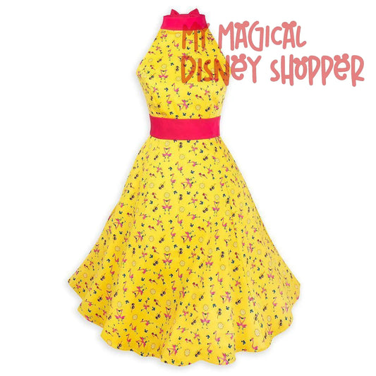 The Dress Shop Mickey Flamingo Halter Dress - Womens Size Large