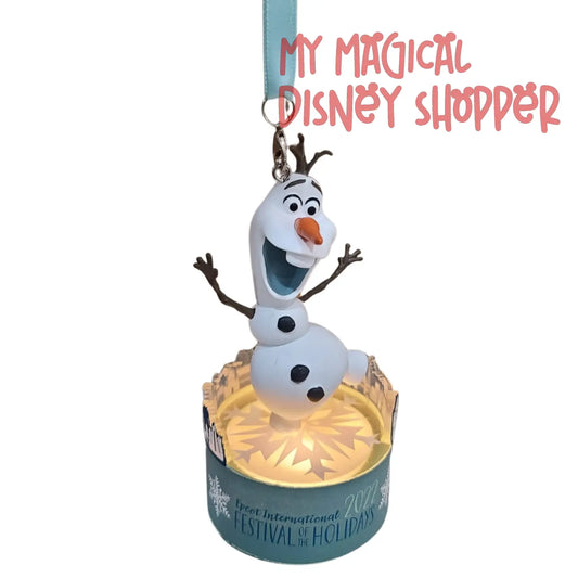 Olaf Disney Figurine Ornament - 2022 Epcot Festival Of The Holidays