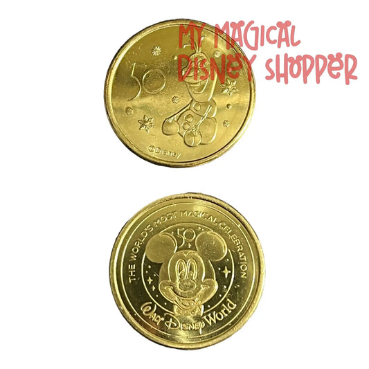 Olaf Walt Disney World 50th Gold Medallion