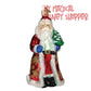Old World Christmas Ornaments Golden Santa Glass Blown Ornaments for Christmas Tree