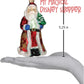 Old World Christmas Ornaments Golden Santa Glass Blown Ornaments for Christmas Tree