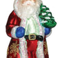 Old World Christmas Ornaments Golden Santa Glass Blown Ornaments for Christmas Tree