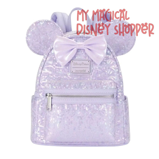 Opalescent Lavender Sequin Loungefly Mini Backpack