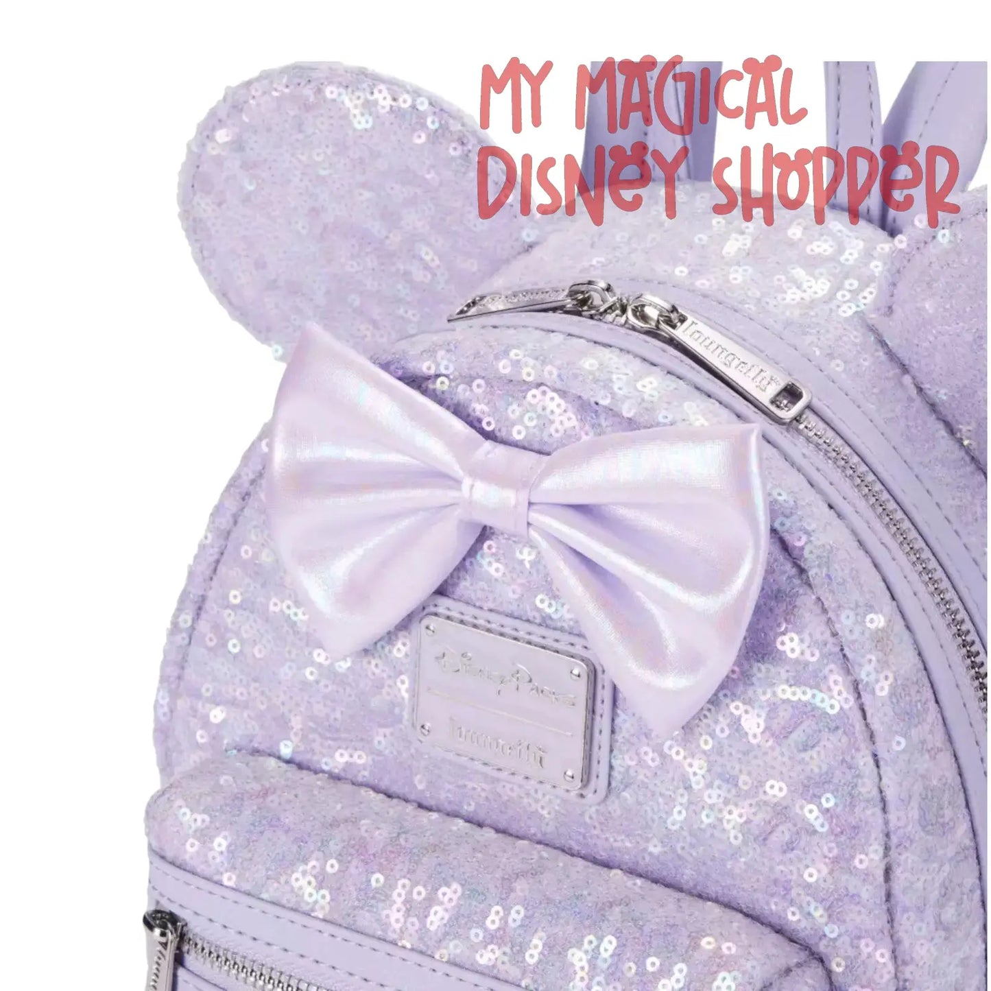 Opalescent Lavender Sequin Loungefly Mini Backpack