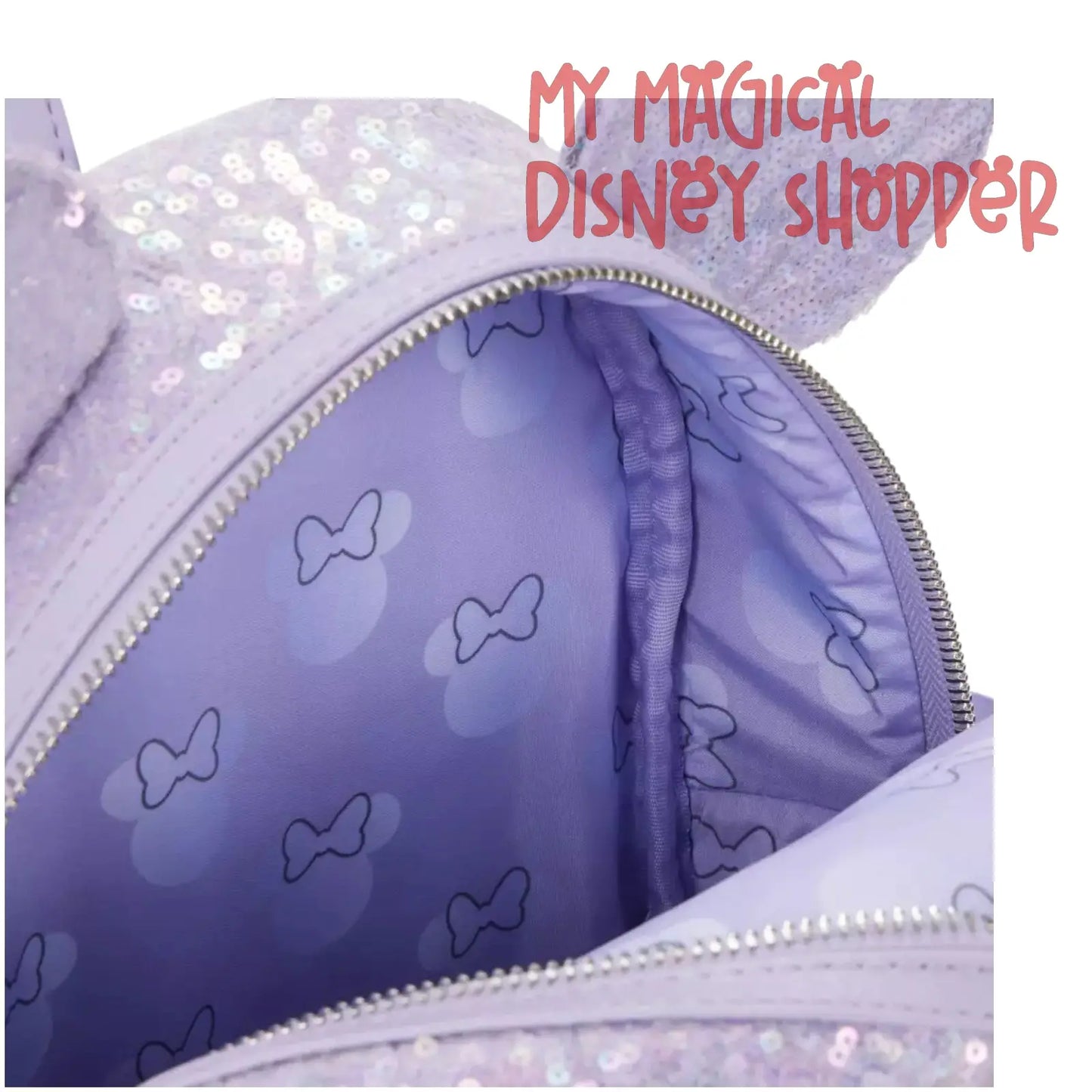 Opalescent Lavender Sequin Loungefly Mini Backpack