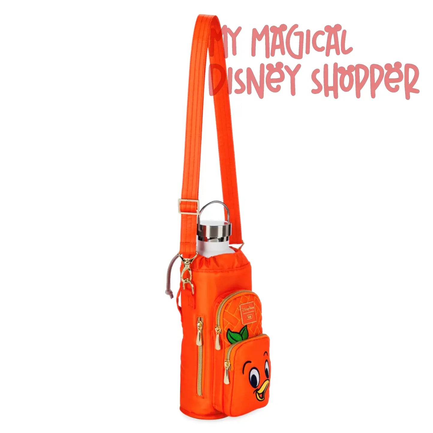 Orange Bird Huggie Crossbody Bottle Holder by Lug